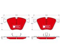 Plaquettes de frein GDB1964DTE TRW pour BMW X5 X6