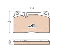Plaquettes de frein GDB1974 TRW pour AUDI PORSCHE