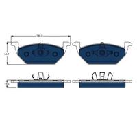 Plaquettes de frein GDB1984BTE TRW pour VW SEAT SKODA