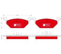 Plaquettes de frein GDB1984DTE TRW pour SEAT VW AUDI SKODA