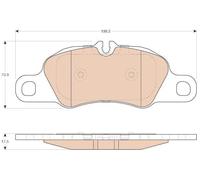 Plaquettes de frein GDB1990 TRW pour PORSCHE 911 BOXSTER 911 Décapotable CAYMAN
