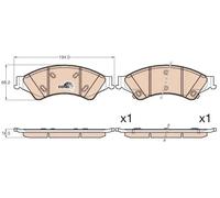 Plaquettes de frein GDB2005 TRW pour FORD RANGER