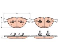 Lucas moteurs gdb2026ábrake Pad Set, Disque de frein