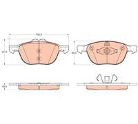 Jeu de plaquettes de frein TRW GDB2043, avant
