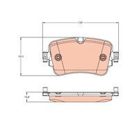 Jeu de plaquettes de frein TRW GDB2131, arrière