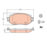 TRW Plaquettes de frein GDB2175 pour RENAULT MEGANE IV Grandtour