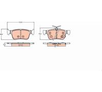 Plaquettes de frein GDB2223 TRW pour HONDA CIVIC X A trois volumes