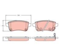 Plaquettes de frein GDB2413 TRW pour RENAULT CAPTUR II