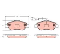 TRW Plaquettes de frein GDB2415 pour Ford Ka