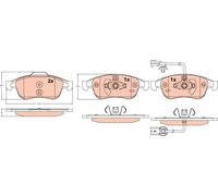Kit de plaquettes de frein, frein à disque TRW GDB2565