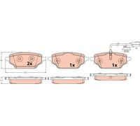 TRW GDB2592 Plaquettes de frein
