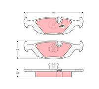 Jeu de plaquettes de frein TRW GDB299, arrière
