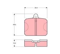 Jeu de plaquettes de frein TRW GDB300, avant