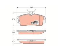 Jeu de plaquettes de frein TRW GDB3168, avant