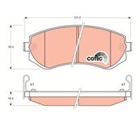 Plaquettes de frein GDB3208 TRW pour NISSAN ALMERA I PATROL GR V Wagon