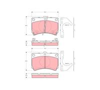 TRW GDB3252 Plaquettes de frein
