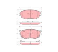 Plaquettes de frein GDB3253 TRW pour MAZDA 626 V 626 V Hatchback PREMACY