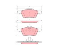 Plaquettes de frein GDB3272 TRW pour NISSAN PRIMERA PRIMERA Hatchback