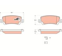 TRW Jeu de plaquettes de frein GDB3289