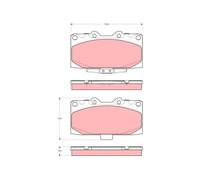 TRW GDB3307 Plaquettes de frein