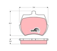 Jeu de plaquettes de frein TRW GDB332, avant