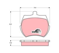 TRW GDB332 Jeu de Plaquettes de Frein