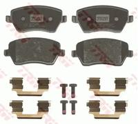 TRW GDB3332 Plaquettes de Frein Kit de 4 pour Renault Clio IV (BH_) 2012 - Essieu Avant et Autres Véhicules
