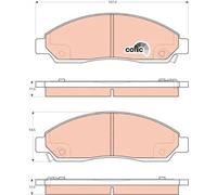 TRW Plaquettes de frein GDB3466 pour ISUZU et MITSUBISHI