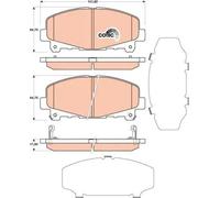 TRW Jeu de plaquettes de frein GDB3477 avant pour Honda/Acura