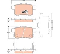 Plaquettes de frein GDB3482 TRW pour HONDA ACCORD VIII ACCORD VIII Break