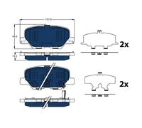 Plaquettes de frein GDB3583BTE TRW pour MITSUBISHI OUTLANDER III ECLIPSE CROSS