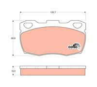 Plaquettes de frein GDB395 TRW pour LAND ROVER 90 I DEFENDER Station Wagon