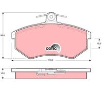 TRW GDB430 Plaquettes de frein