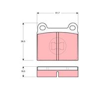 Plaquettes de frein GDB663 TRW pour AUDI VW PORSCHE