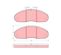 TRW GDB827 Plaquettes de frein