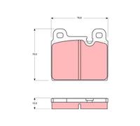 TRW GDB918 Kit de plaquettes de frein, frein à disque pour PORSCHE