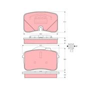 Jeu de plaquettes de frein TRW GDB961, avant