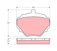 TRW Plaquettes de frein GDB974 – Kit frein à disque pour LAND ROVER, MG, VAUXHAL