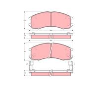 Plaquettes de frein GDB981 TRW pour MAZDA FORD USA