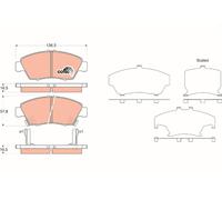 PLAQUETTES DE FREIN HONDA P. CIVIC/CRX 1.3-1.7 91-