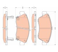 PLAQUETTES DE FREIN HONDA P. CIVIC/CRX 1.3-1.7 91-