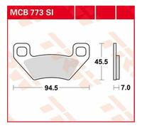 Plaquettes De Frein Hors-Route TRW SI Pour Arctic Cat XC 450 I 4X4 2015-2017