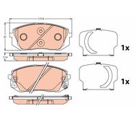 PLAQUETTES DE FREIN HYUNDAI P. IX35 09-