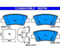 PLAQUETTES DE FREIN HYUNDAI T. SONATA/TUCSON 2.0-2.7 4X4 04-10