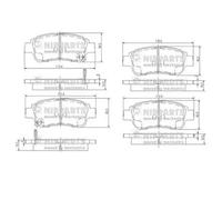 Plaquettes de frein J3602086 NIPPARTS pour TOYOTA YARIS