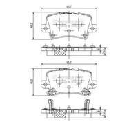 Plaquettes de frein J3614018 NIPPARTS pour HONDA CIVIC IX CIVIC VIII Hatchback