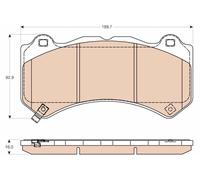 Jeu de plaquettes de frein TRW GDB4450, avant
