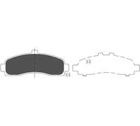 Plaquettes de frein KBP-6505 KAVO PARTS pour NISSAN MICRA II