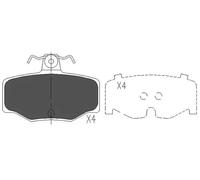 Plaquettes de frein KBP-6511 KAVO PARTS pour NISSAN PRIMERA PRIMERA Hatchback