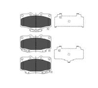 Plaquettes de frein KBP-9054 KAVO PARTS pour MAZDA TOYOTA